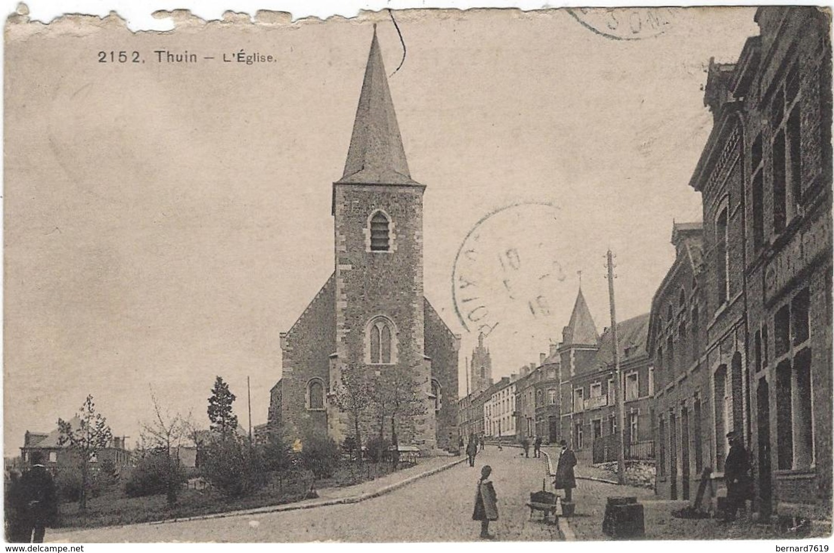 Belgique     Thuin   L'eglise - Thuin