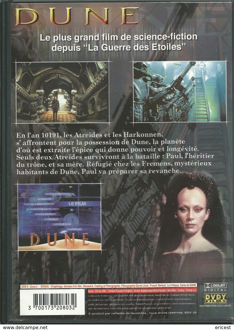 - DVD DUNE (D3) - Sciences-Fictions Et Fantaisie