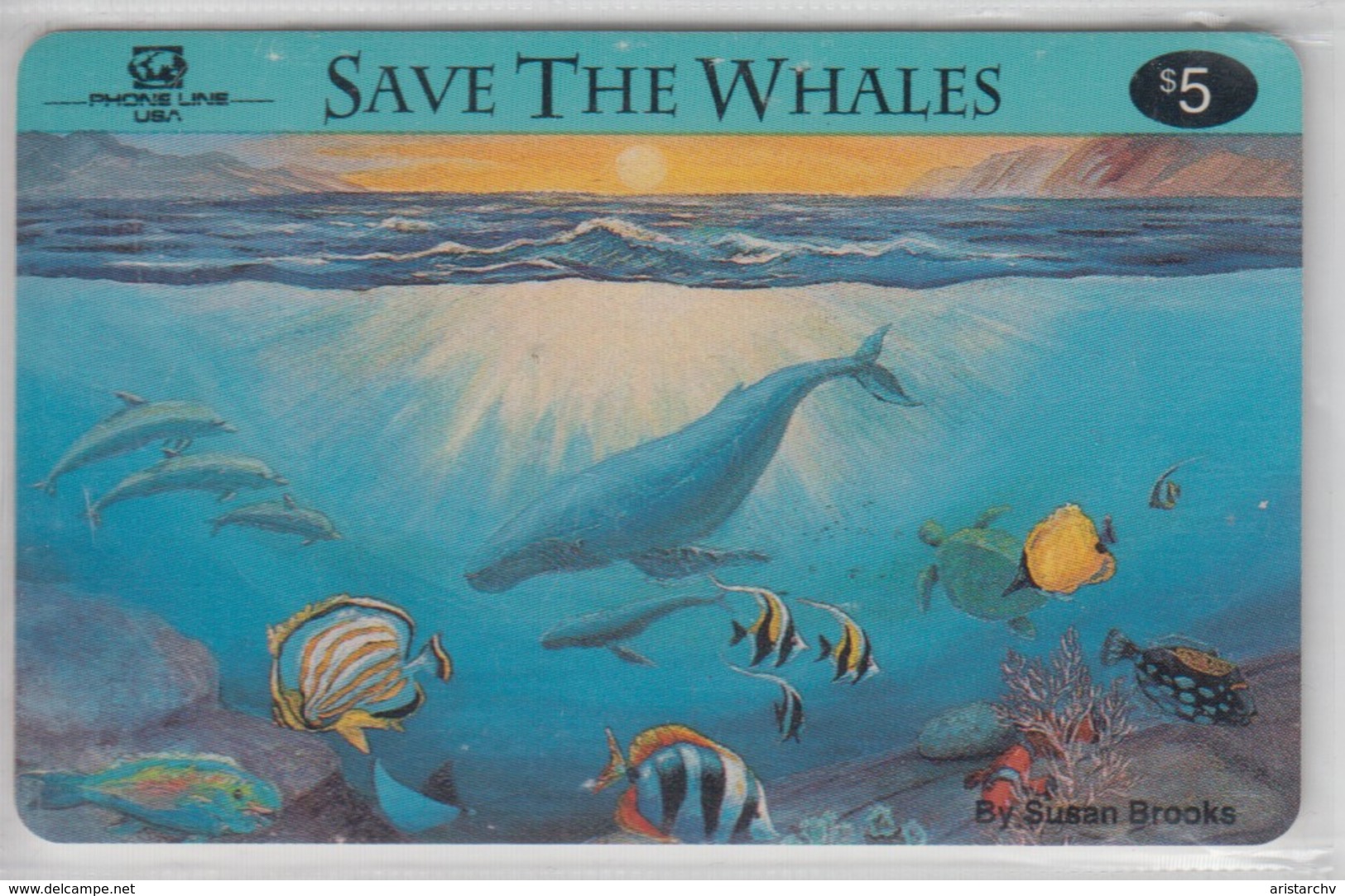 USA SAVE THE WHALES DOLPHINES FISH TURTLE - Delfini