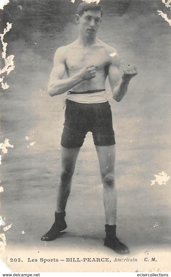 Thème: Sport  Boxe       Bill Pearce  Américain       (Défaut Voir Scan) - Boxing