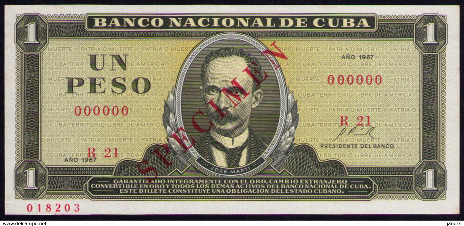 CUBA 1 PESO TODOS LOS TIPOS DE SPECIMEN - Cuba