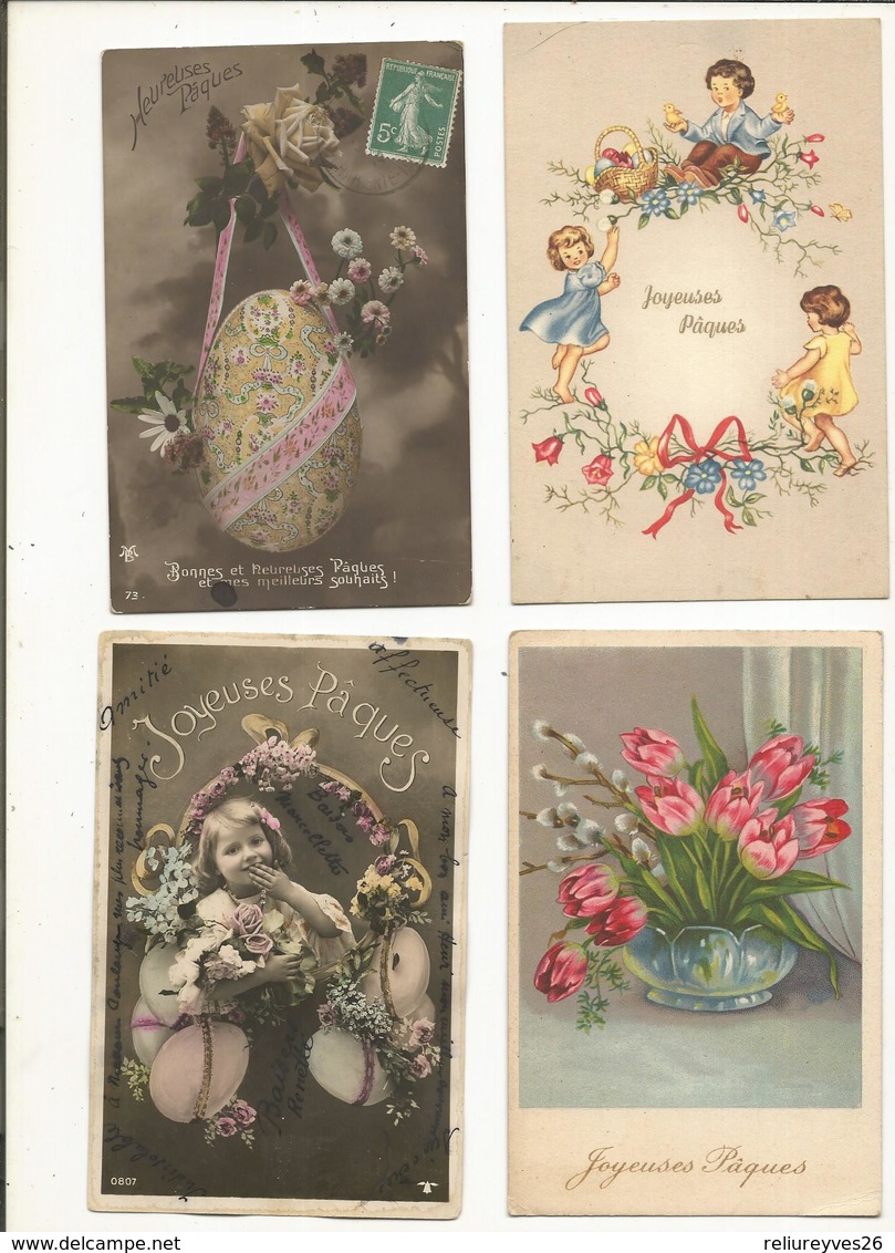 CPA ,Thème Fête , Joyeuses Pâque  Lot De 10 Cartes Anciennes - Pâques