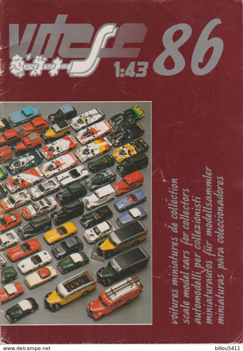Catalogue Vitesse 1986 Véhicules Miniatures ; Voitures : Lancia ; Porche ; Cadillac ; Jaguar ; Camions : Saurer - Autres & Non Classés
