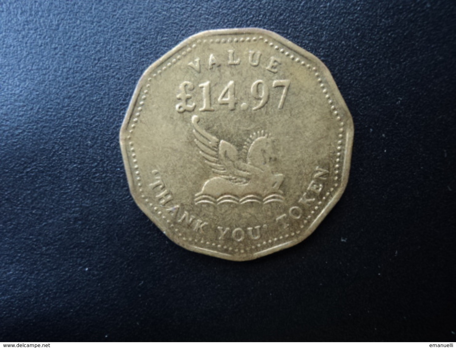 VALUE £ 14.97 THANK YOU TOKEN  * - Notgeld