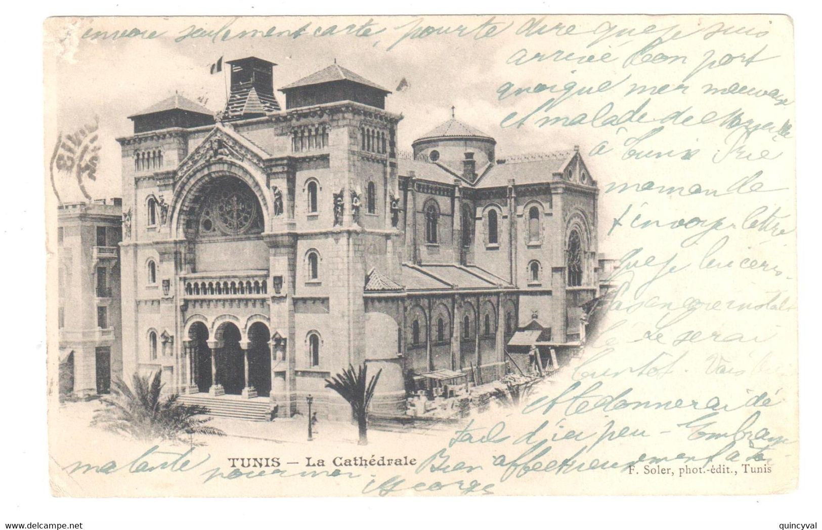 TUNIS Régence De Tunis Carte Postale Ob 6 2 1903 Daguin Heures DIFFERENTES 5c Vert Yv 22 Dest La Neuve Lyre Eure - Storia Postale