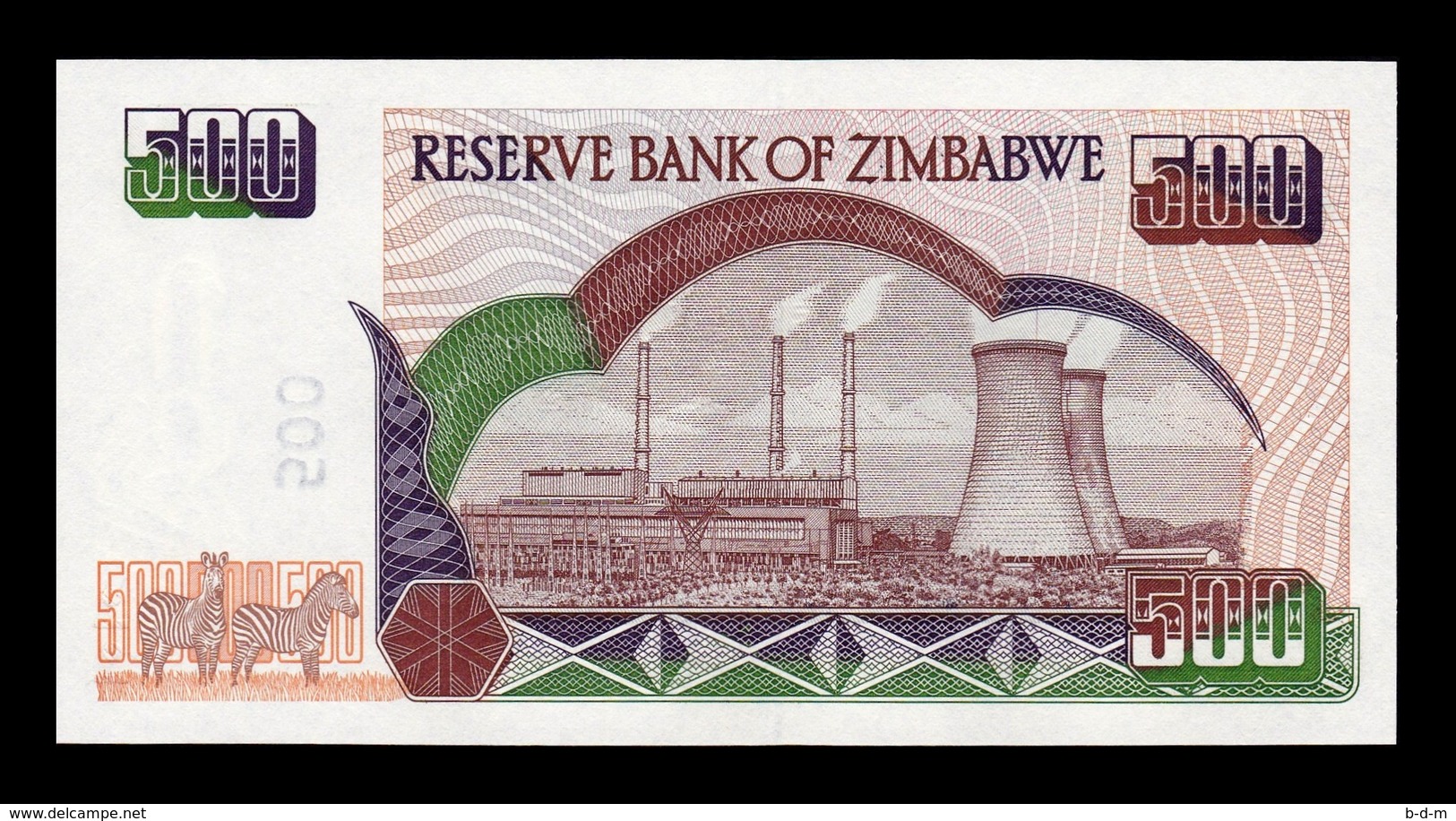 Zimbabwe 500 Dollars 2004 Pick 11b SC UNC - Zimbabwe