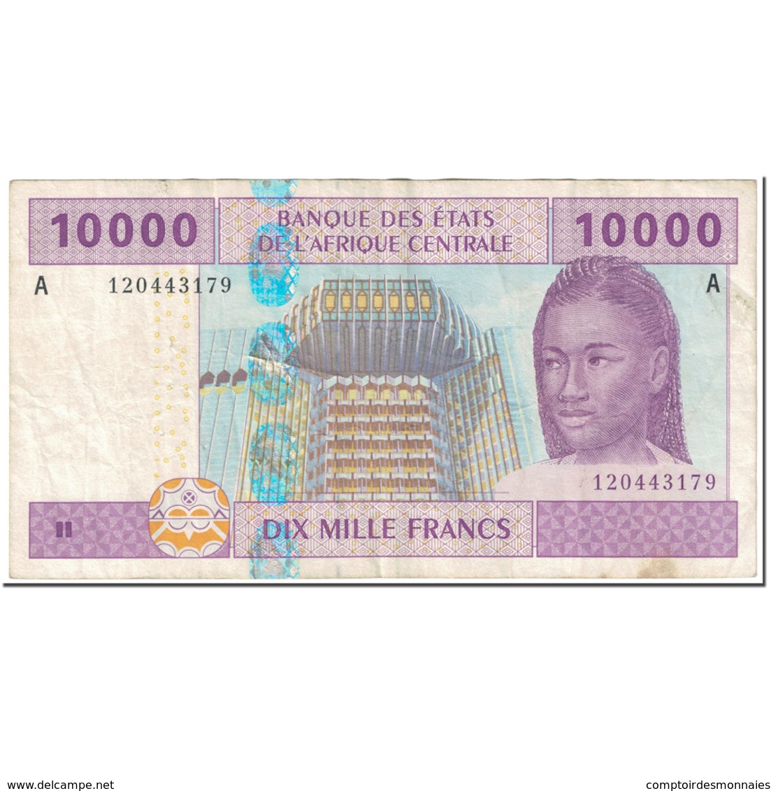 Billet, États De L'Afrique Centrale, 10,000 Francs, 2002, Undated (2002) - États D'Afrique Centrale