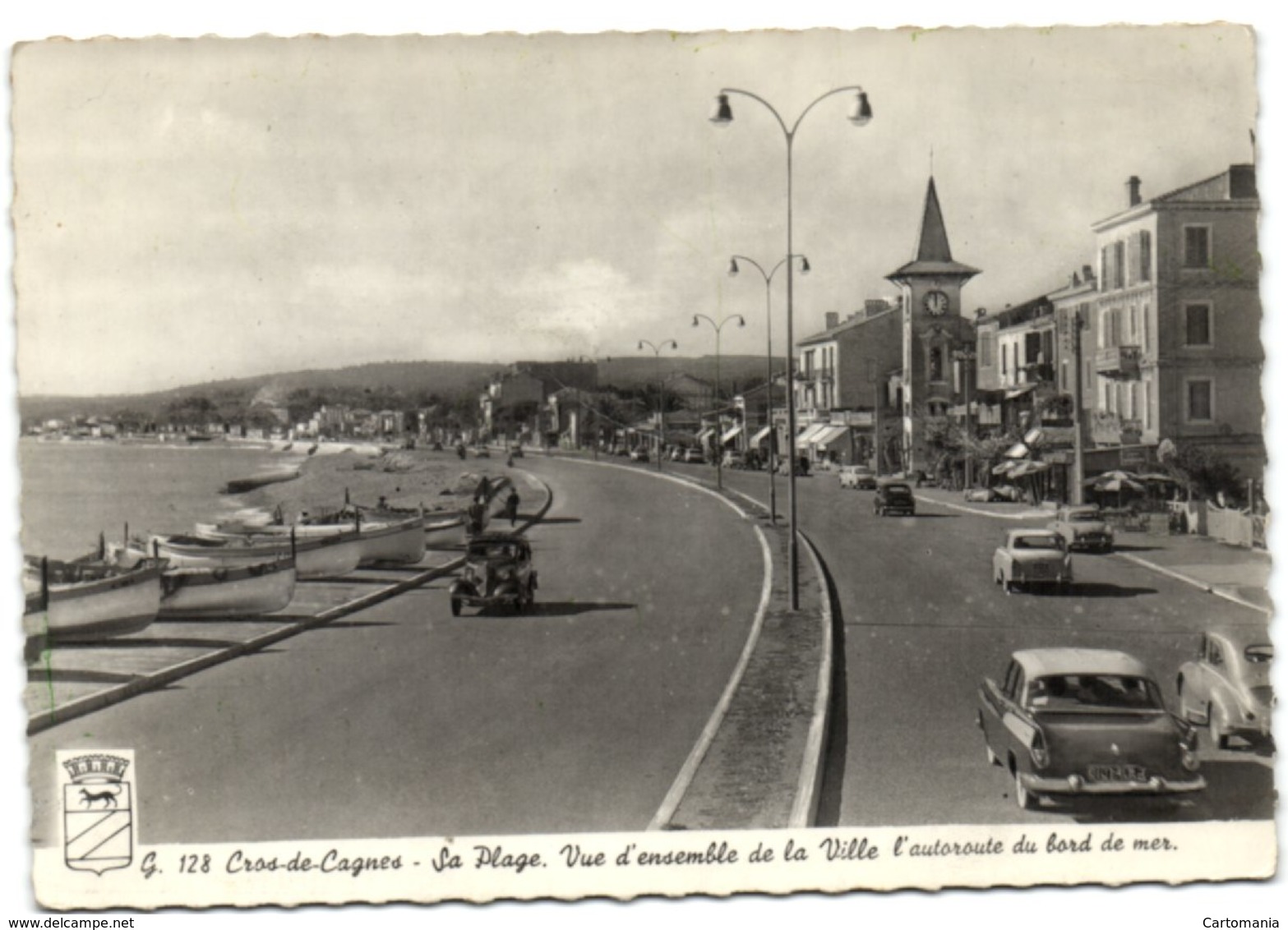 Cros-de-Cagnes - Sa Plage - Vue D'ensemble De La Ville L'autoroute Du Bord De Mer - Cagnes-sur-Mer