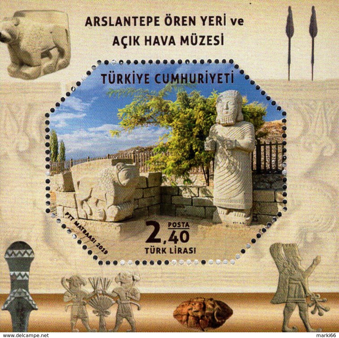 Turkey - 2019 - Arslantepe Archaeological Site And Open-Air Museum - Mint Souvenir Sheet - Unused Stamps
