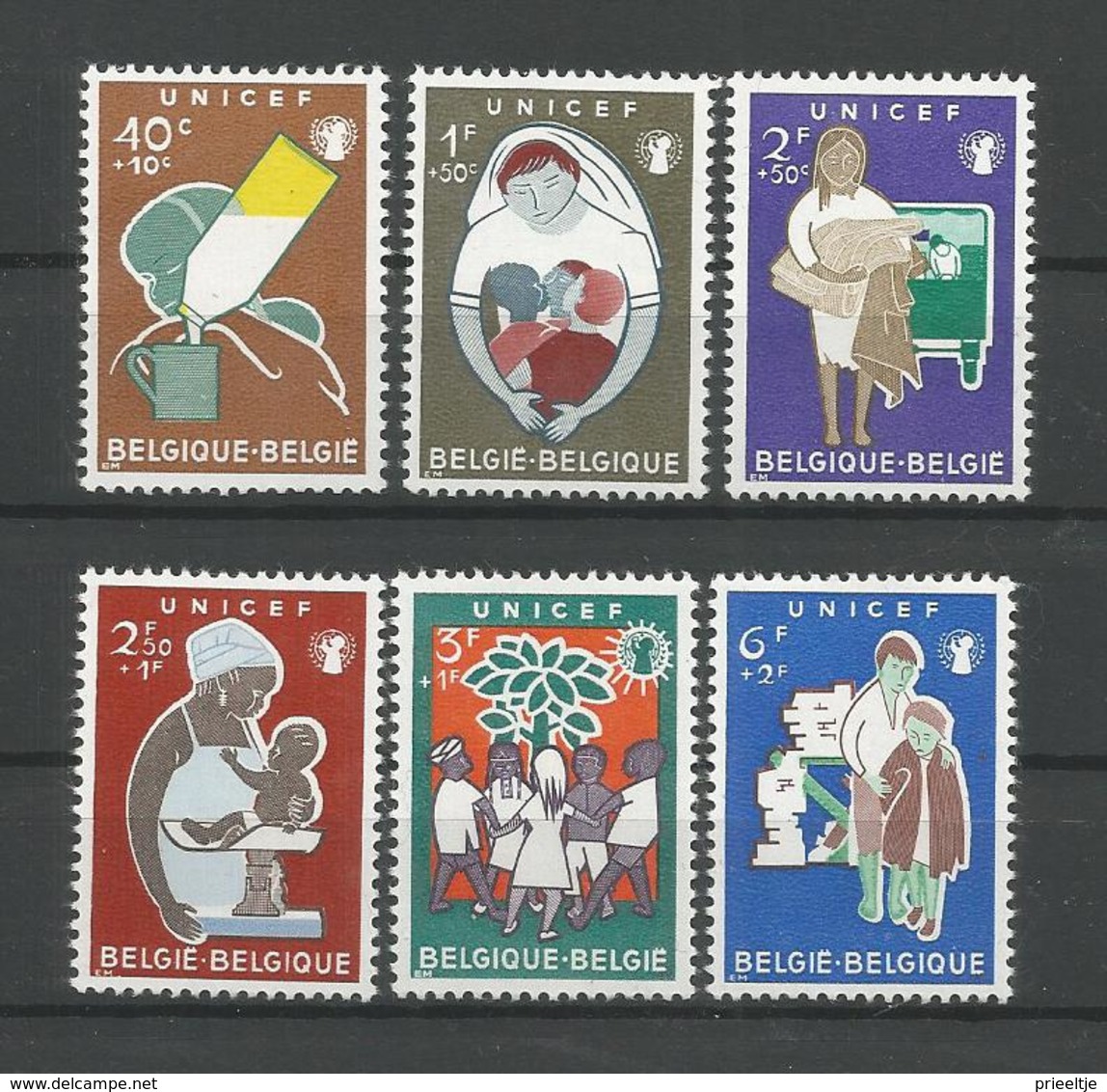 Belgium 1960 Unicef OCB 1153/1158 ** - Neufs