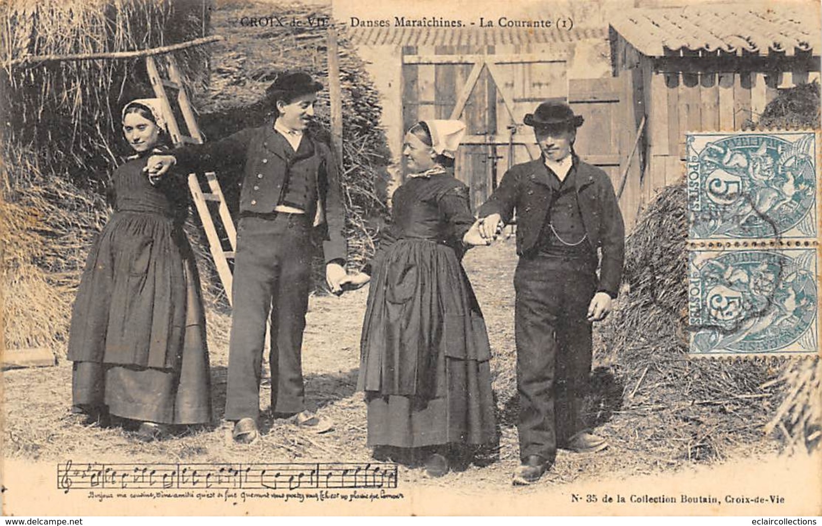 Divers Vendée    9     Cartes Costumes et Folklore de Vendée       (voir scan)