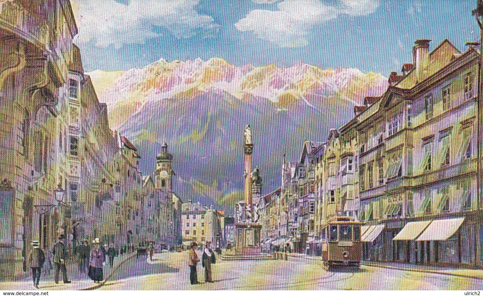 AK Innsbruck - Maria Theresienstraße - WIRO-Künstlerkarte - 1931  (46367) - Innsbruck