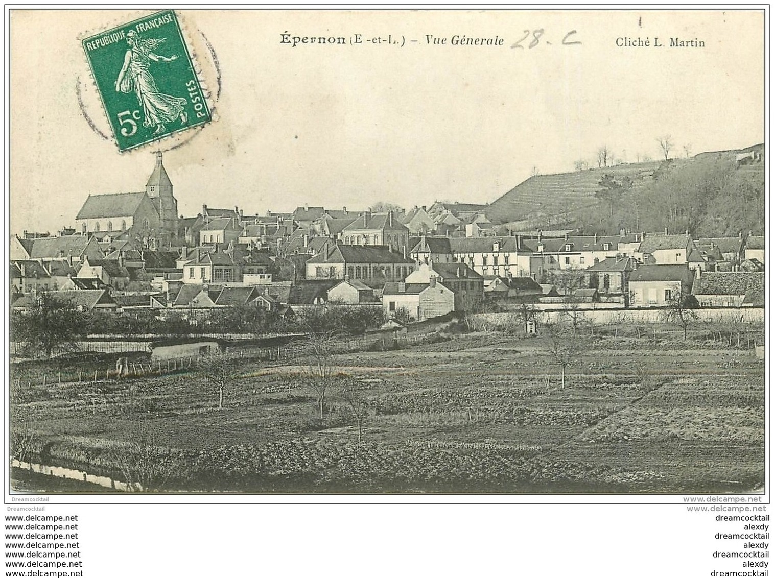 28 EPERNON. Vue Générale 1910 - Epernon