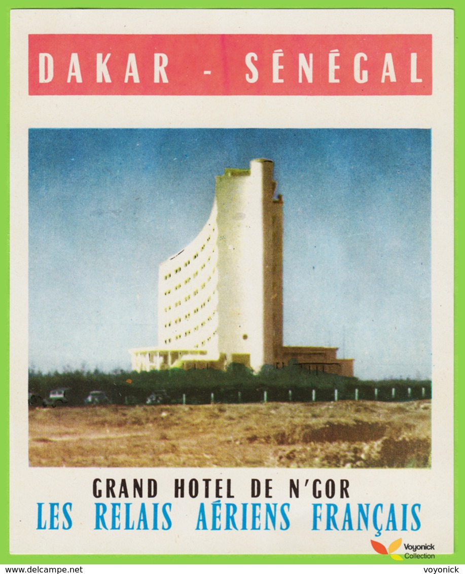 Voyo  GRAND HOTEL N'GOR Dakar Senegal Hotel Label 1970s Vintage - Hotelaufkleber