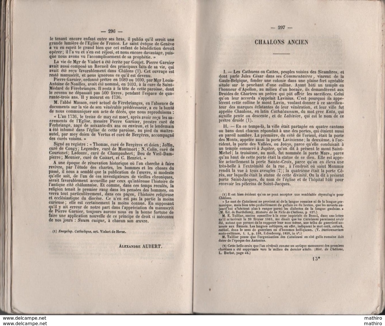 Annuaire administratif statistique historique de la Marne de 1865 ;historique des communes du canton de Ville sur Tourbe