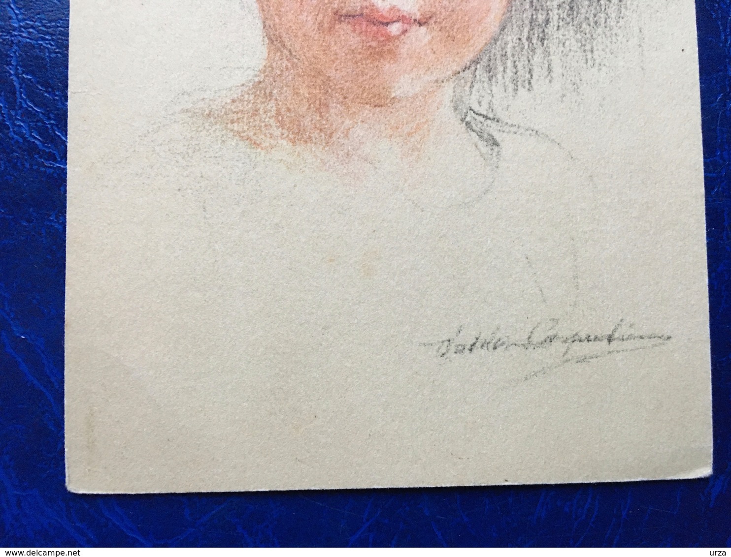 Cpa--"Portrait Crayonné Jeune Fille"--(my Ref 362) - Sonstige & Ohne Zuordnung