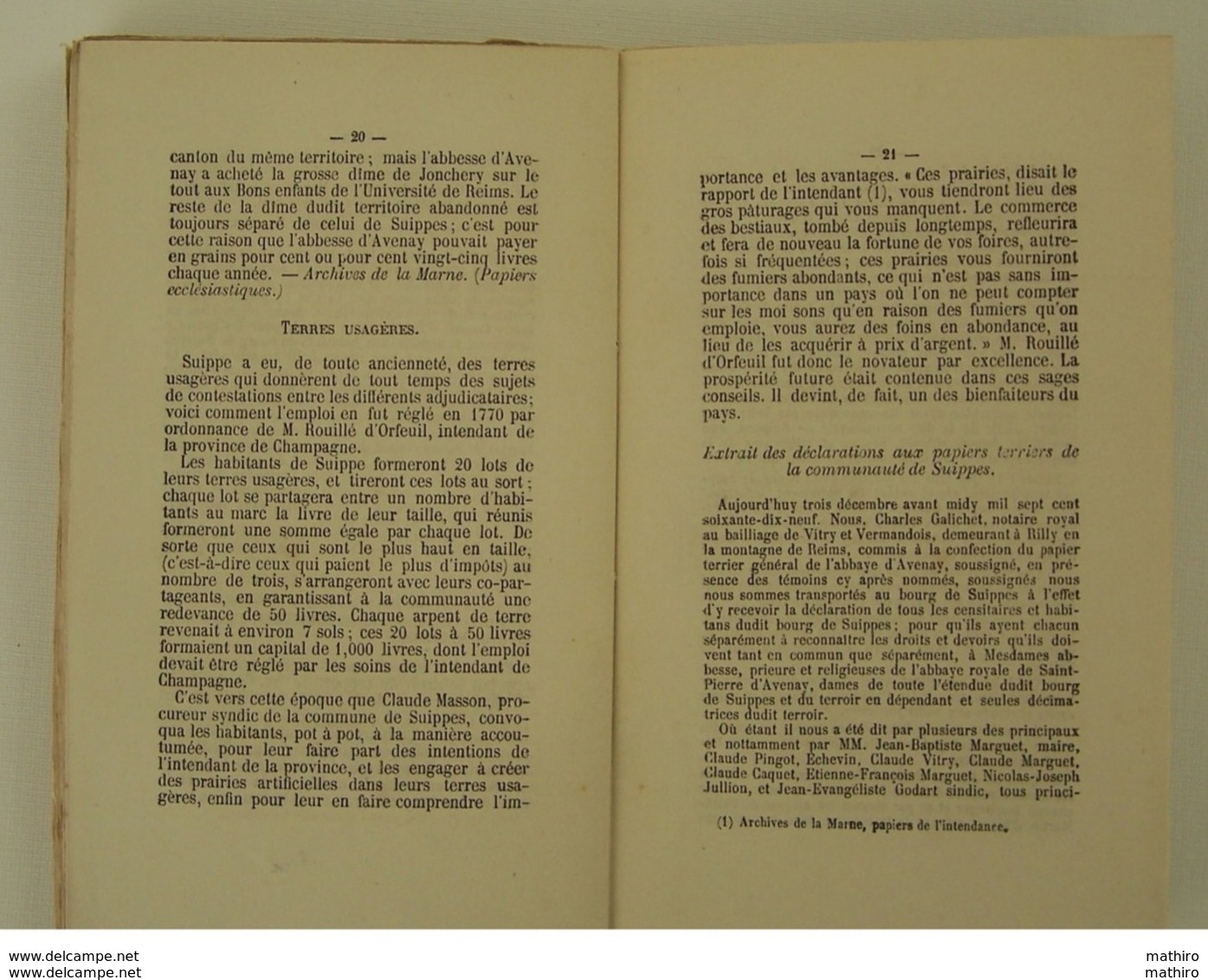 Annuaire administratif,statistique et historique de la Marne de 1873 et 1874  (voir les tables des matières )