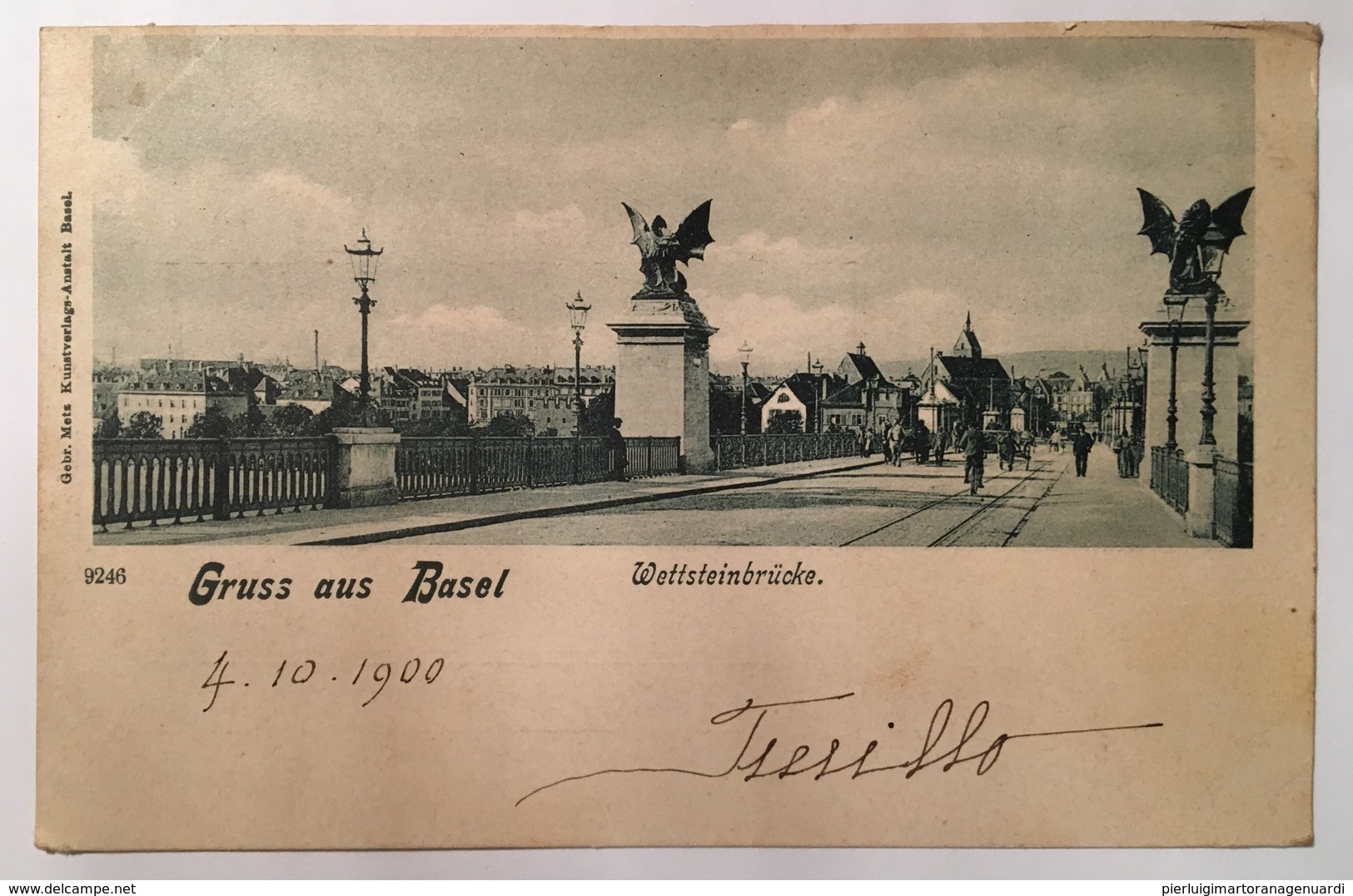 Basilea 06 - Gruss Aus Basel - Wettsteinbrucke In The 1900 - Basilea