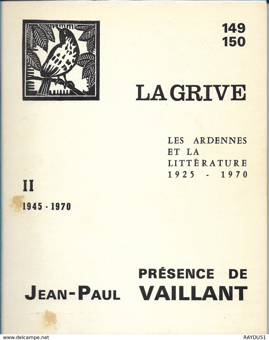 LA GRIVE N°149-150  TOME 1 1945-1970 - Champagne - Ardenne