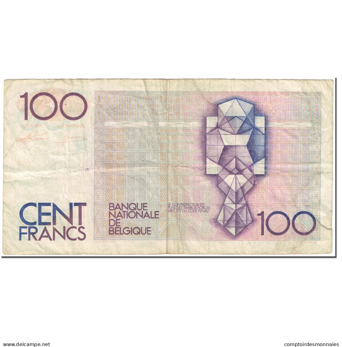 Billet, Belgique, 100 Francs, 1986-1989, Undated (1986-1989), KM:142a, TB - 100 Francos