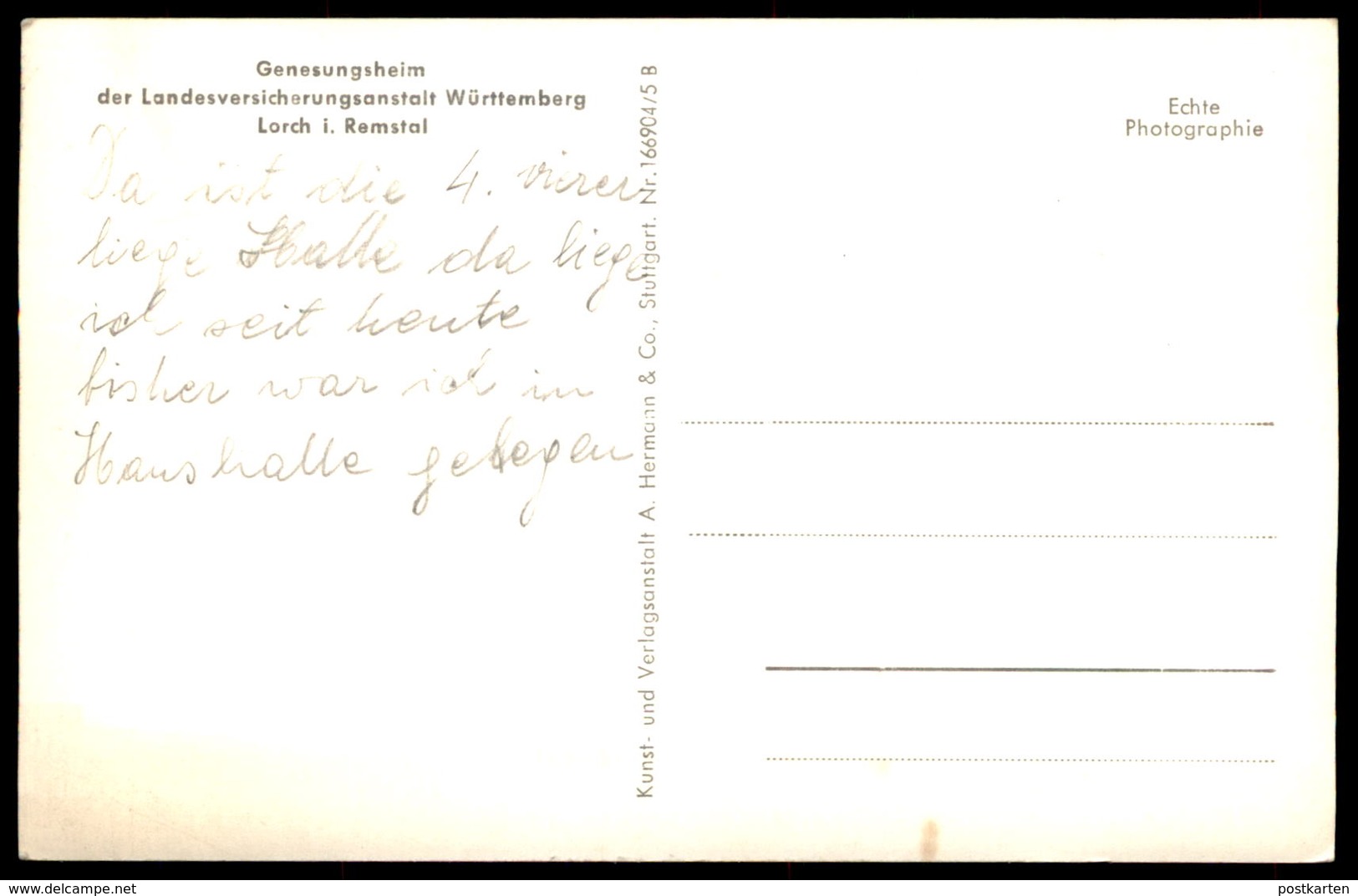 ALTE POSTKARTE LORCH REMSTAL GENESUNGSHEIM DER LANDESVERSICHERUNGSANSTALT WÜRTTEMBERG LVA Cpa Postcard AK Ansichtskarte - Lorch