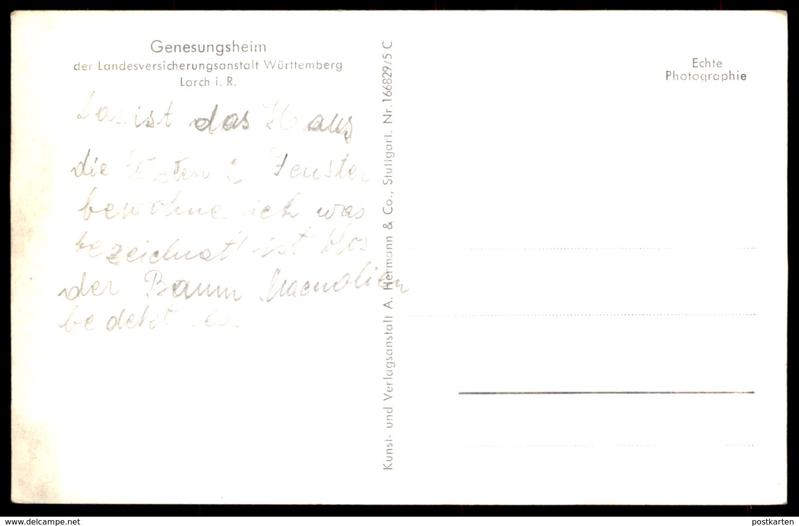 ALTE POSTKARTE LORCH REMSTAL GENESUNGSHEIM DER LANDESVERSICHERUNGSANSTALT WÜRTTEMBERG LVA Cpa Postcard AK Ansichtskarte - Lorch