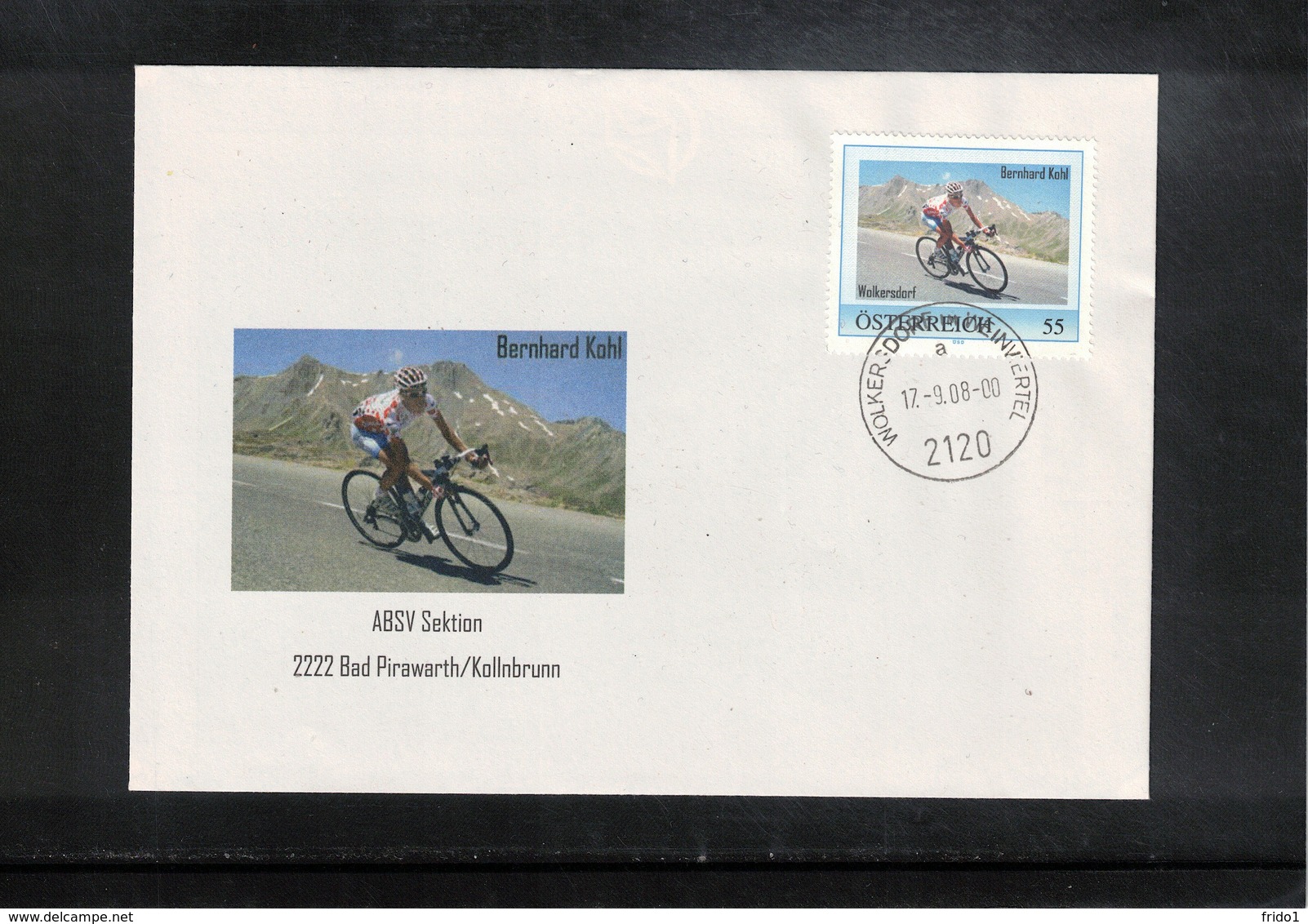 Austria / Oesterreich 2008 Cycling Bernhard Kohl Interesting Cover - Cyclisme