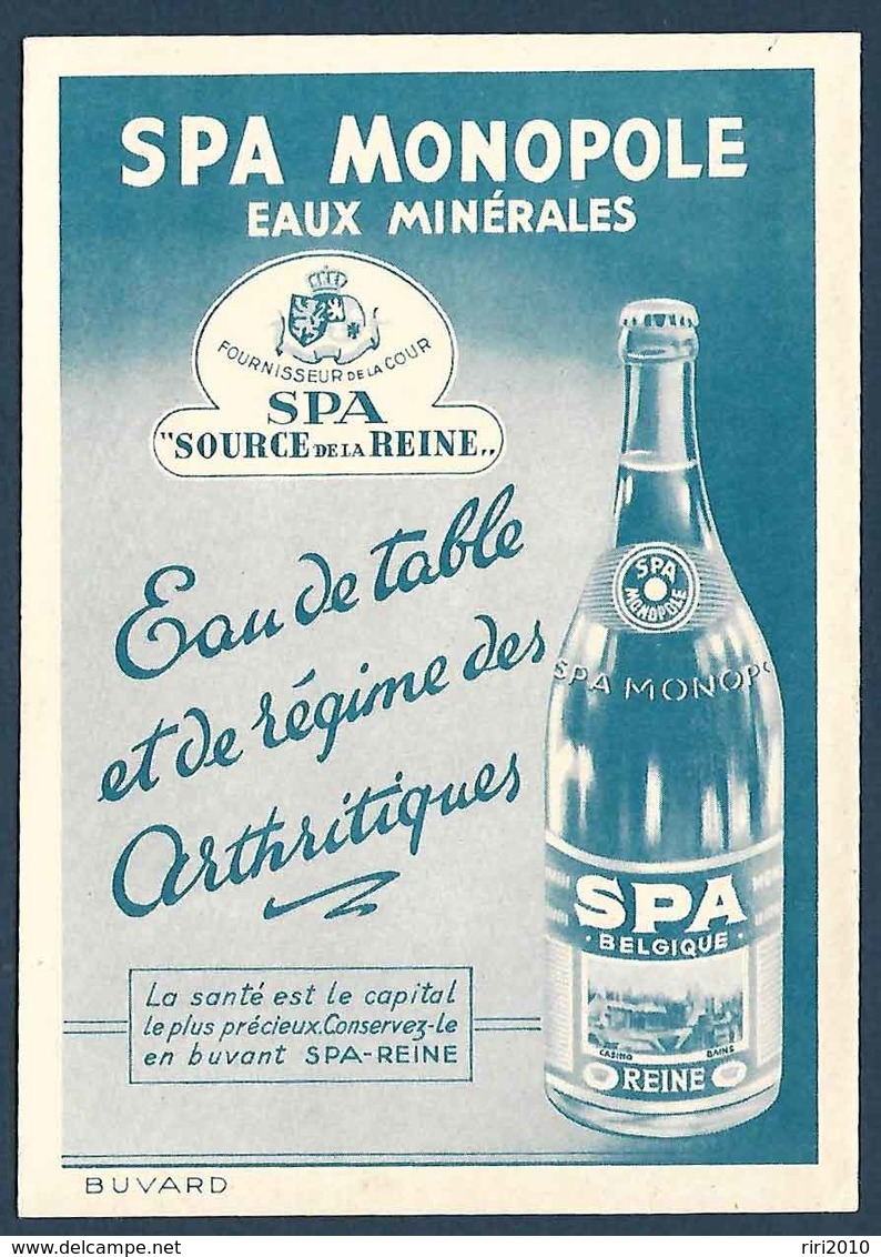 Spa Monopole Eaux Minérales - Eau De Table Et De Régime Des Arthritiques - Belgique - E