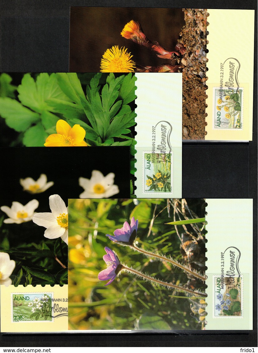 Aland 1997 Flowers Maximumcards - Sonstige & Ohne Zuordnung