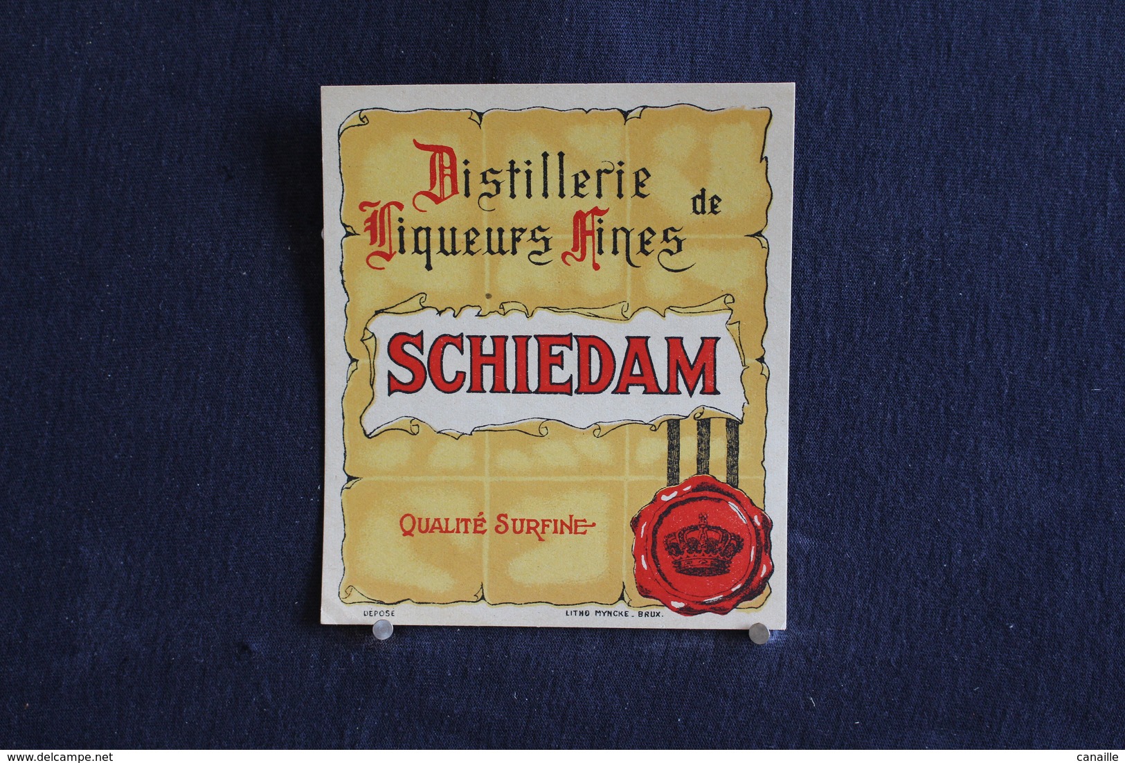 A.V.B.1/ Distillerie Stokerij  Distillerie De Liqueurs Fines  Schiedam  - 9,5 X 11 Cm - Autres & Non Classés