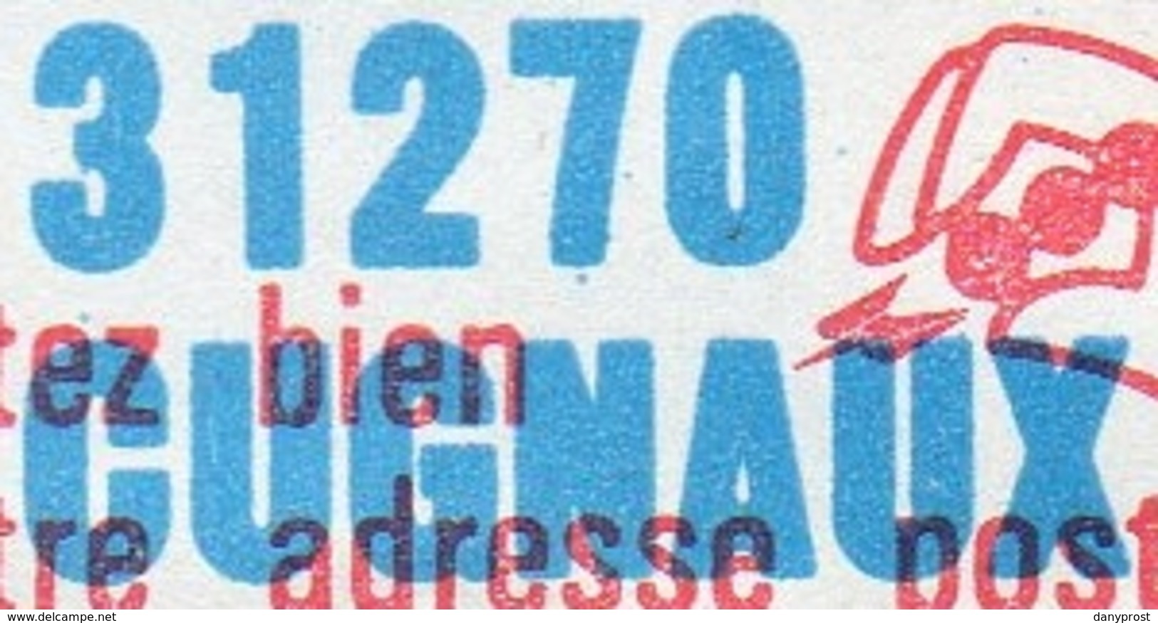 1970-1980 / Bloc De 6 VIGNETTES Daté+millésime " Code Postal-31270 CUGNAUX " Avec Variétés!!!!! - Blocs & Carnets