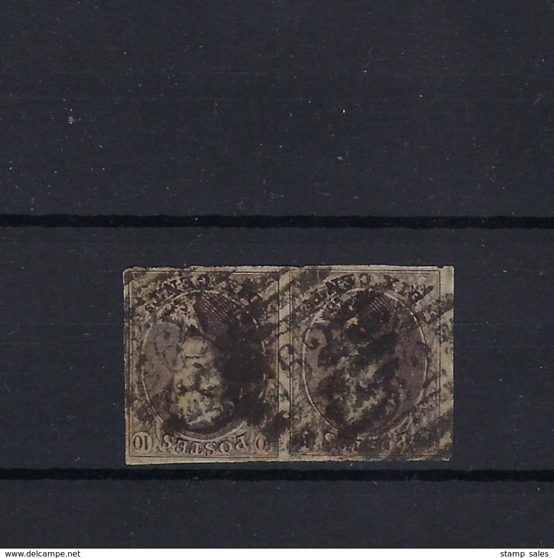 N°10 GESTEMPELD P62 Huy MET 4 MARGES COB € 25,00 + COBA € 6,00 SUPERBE - 1858-1862 Médaillons (9/12)