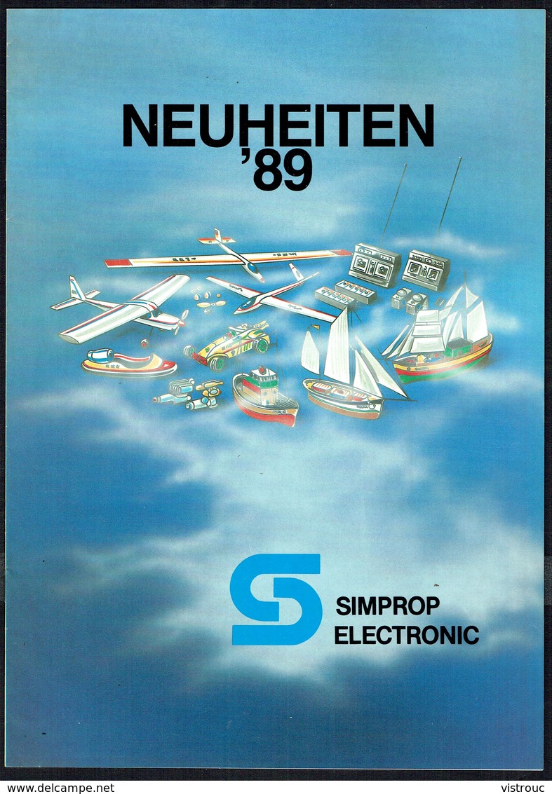 Catalogue D'aéromodélisme "SIMPROP ELECTRONIC" - Année 1989. - Letteratura & DVD