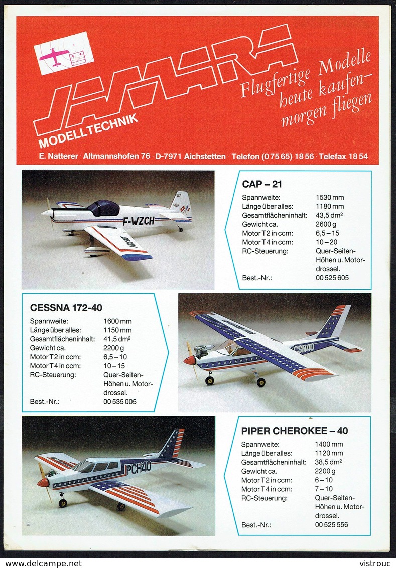 Catalogue D'aéromodélisme "JAMARA" - Année 1989. - Literatuur & DVD