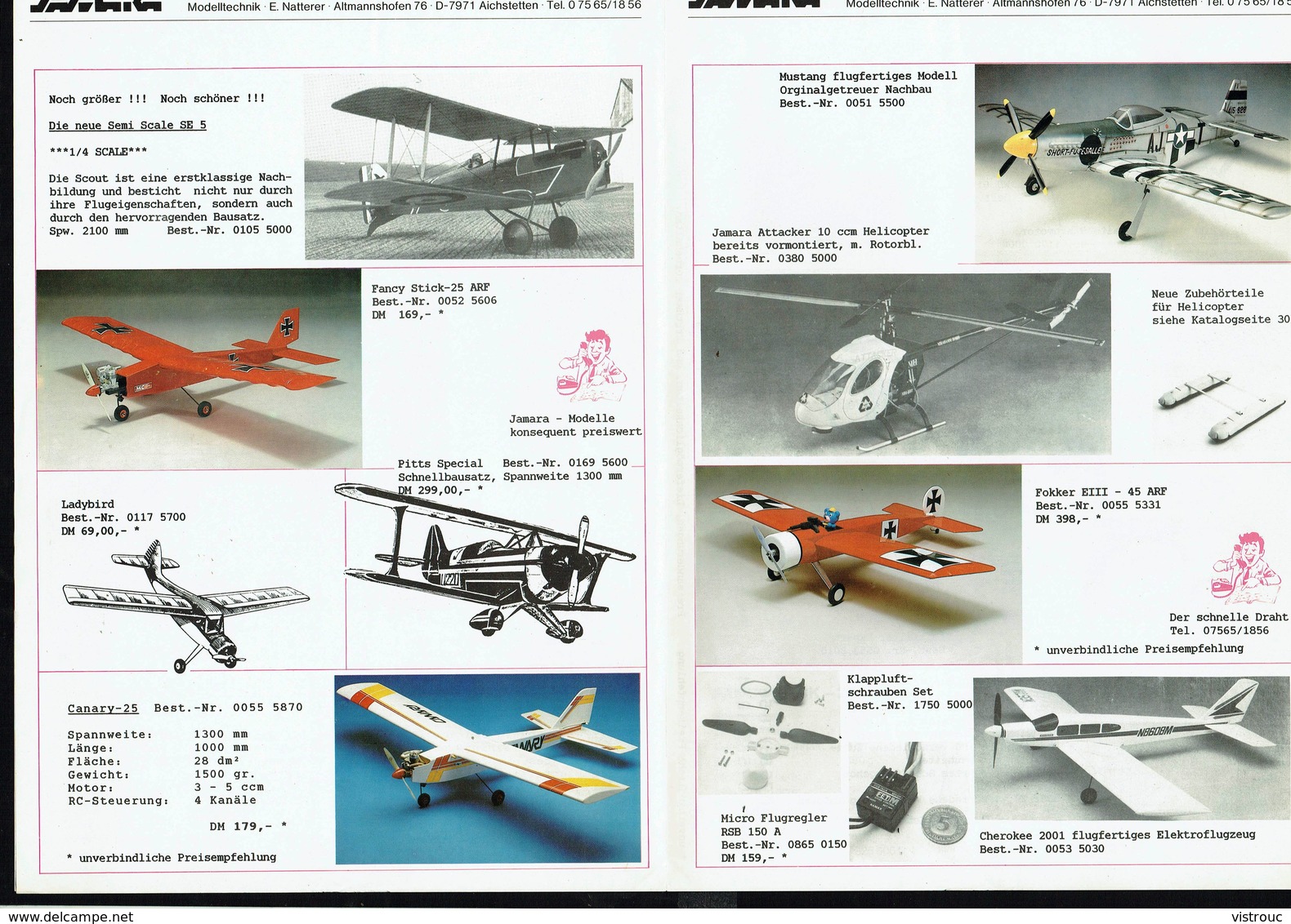 Catalogue D'aéromodélisme "JAMARA" - Année 1989. - Literatur & DVD