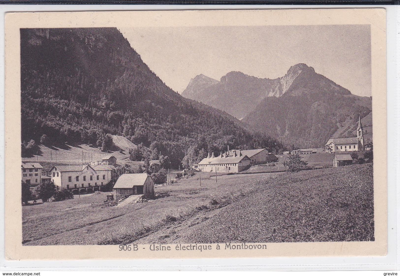 Montbovon - Vue Générale. Usine électrique Et Fabrique De Carbure. - Montbovon