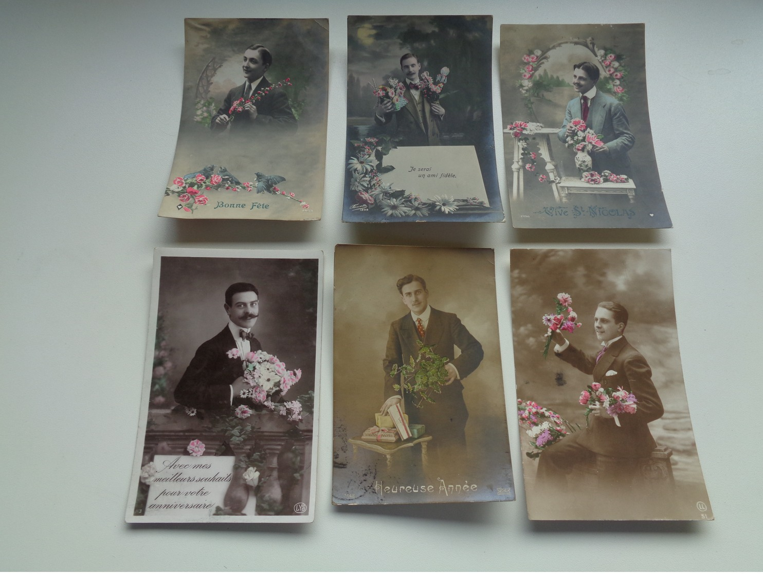 Beau Lot De 60 Cartes Postales De Fantaisie  Hommes  Homme   Mooi Lot 60 Postkaarten Van Fantasie Mannen Man -  60 Scans - 5 - 99 Cartes