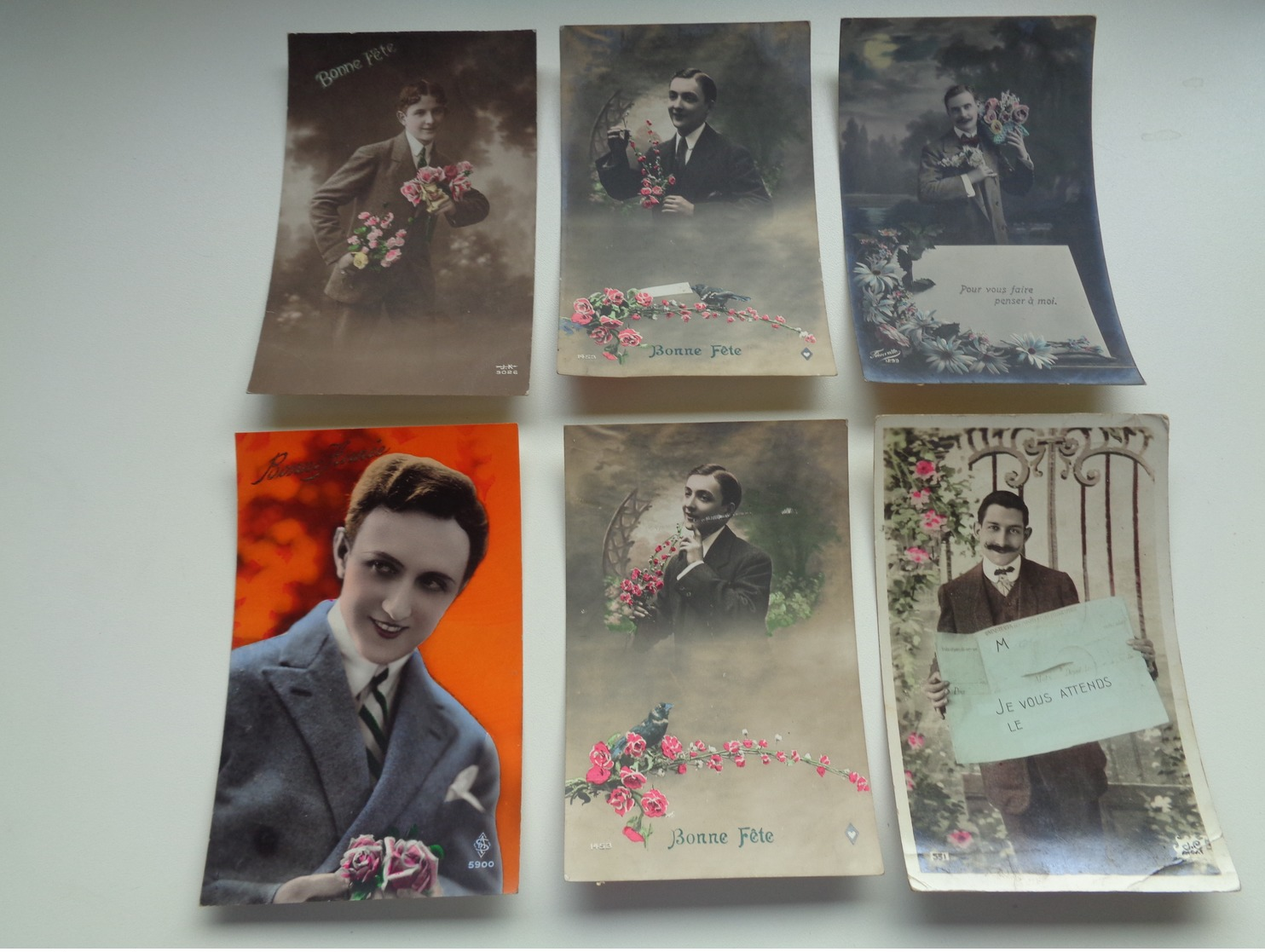 Beau Lot De 60 Cartes Postales De Fantaisie  Hommes  Homme   Mooi Lot 60 Postkaarten Van Fantasie Mannen Man -  60 Scans - 5 - 99 Postcards