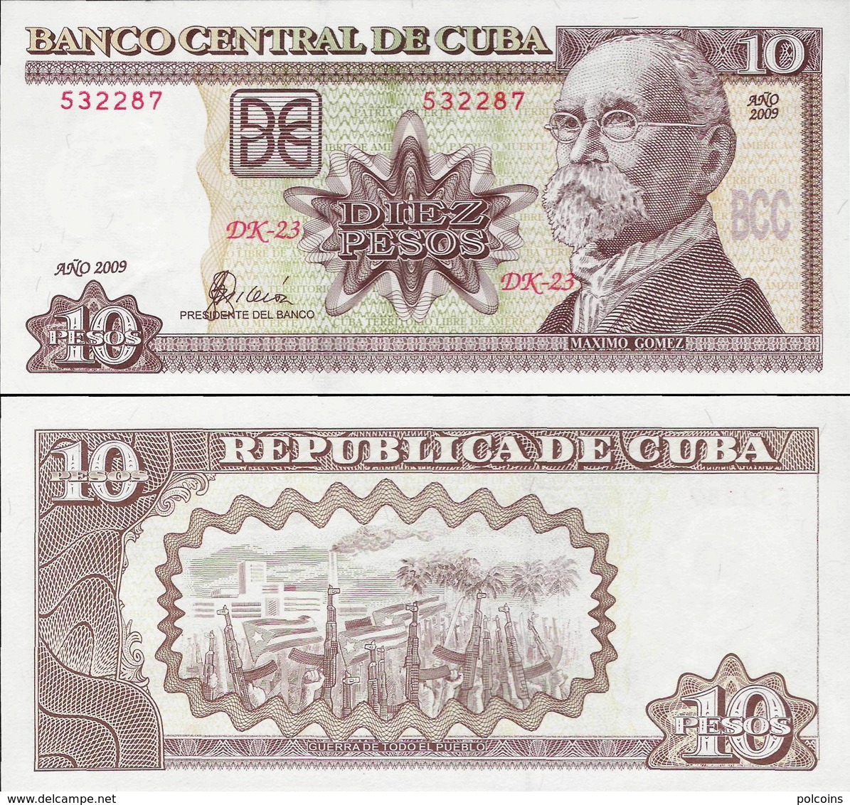 Cuba 2009 - 10 Pesos - Pick 117k UNC - Cuba