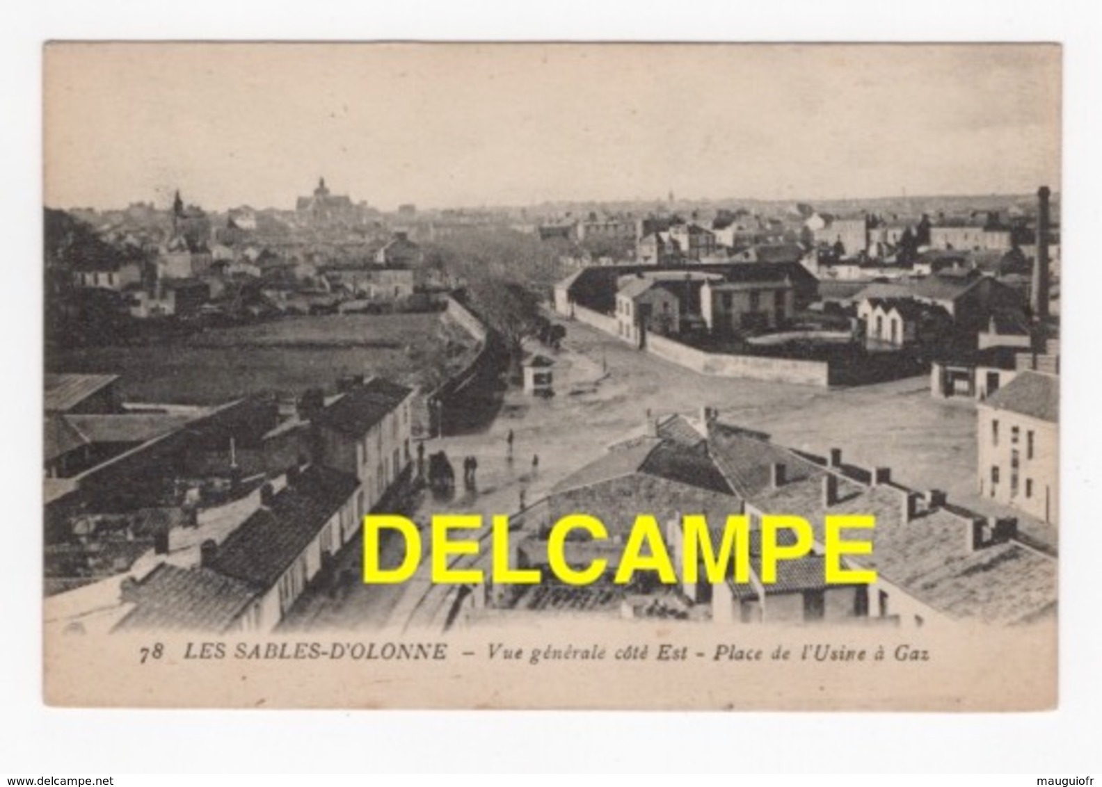 DD / 85 VENDÉE / LES SABLES D' OLONNE / VUE GENERALE CÔTÉ EST  -  PLACE DE L' USINE À GAZ - Sables D'Olonne