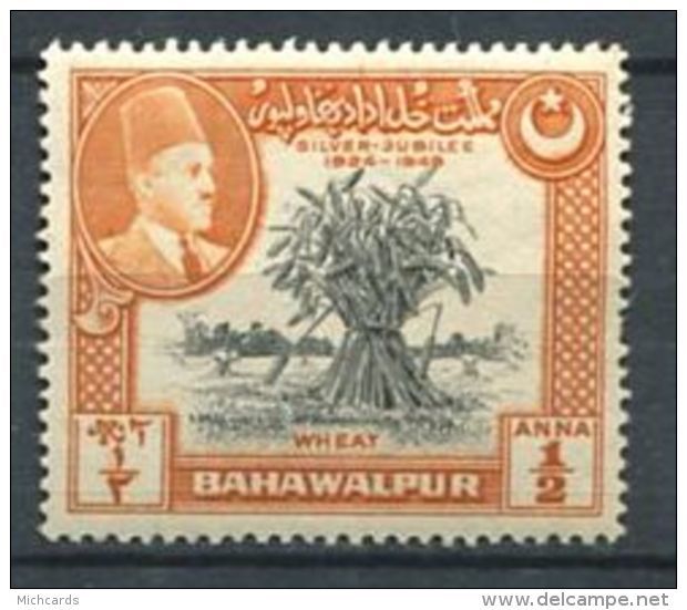 172 BAHAWALPUR 1949 - Yvert 19 - Agriculture Ble Cereale - Neuf ** (MNH) Sans Trace De Charniere - Bahawalpur