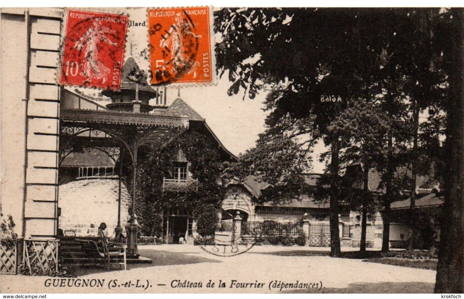 Gueugnon 1921 - Chateau De La Fourrier - Impr. Bourgeois - Gueugnon