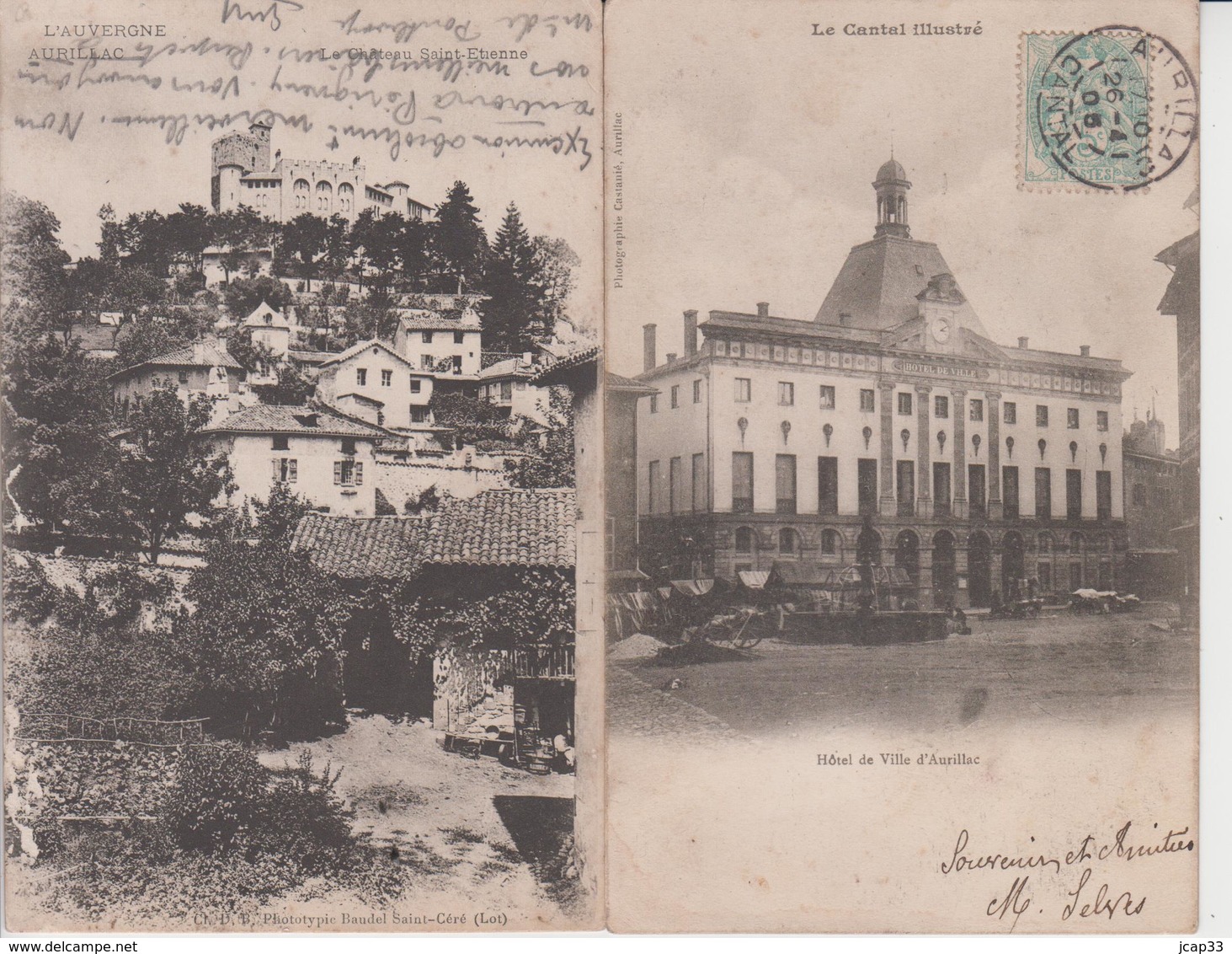 15 AURILLAC  -  LOT DE 15 CARTES  -