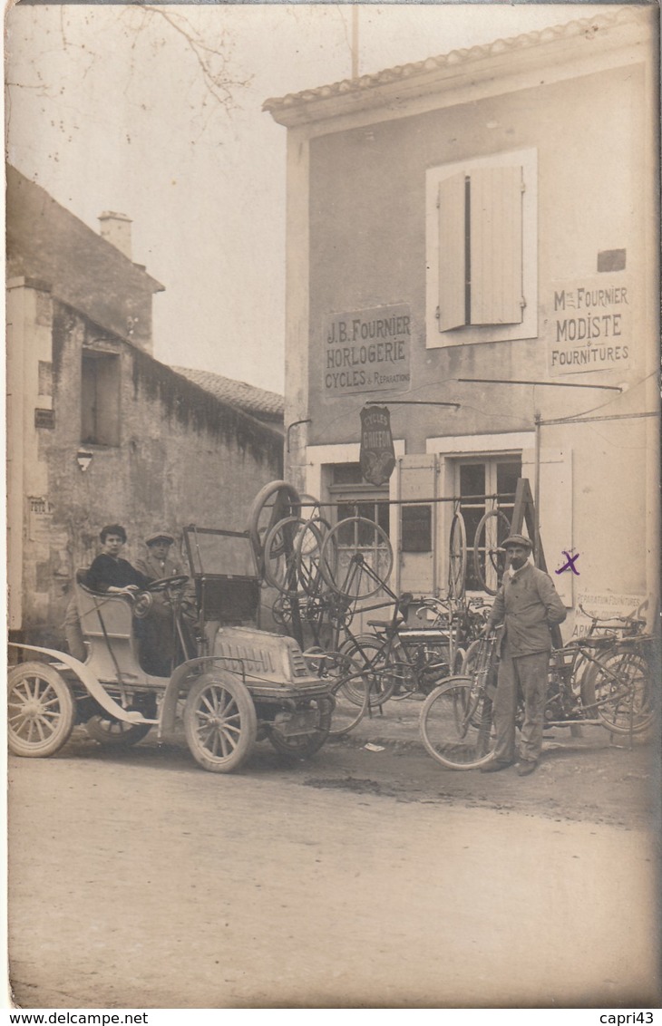 Carte Photo  Sud De La France 'magasin Cycles  Horloger Etc  JB FOURNIER - Photos