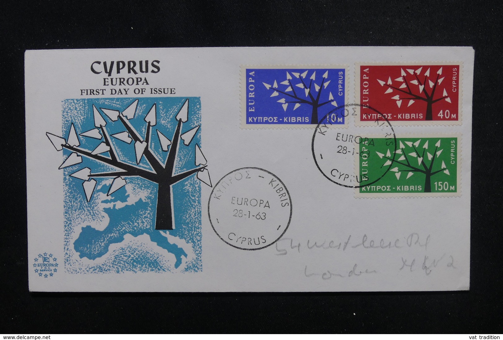 CHYPRE - Enveloppe FDC En 1963 , Europa - L 49887 - Lettres & Documents