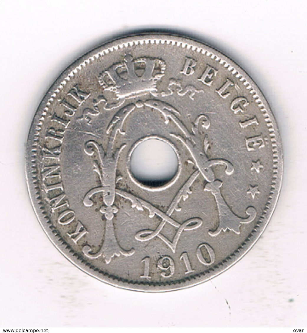 25 CENTIMES 1910  VL  BELGIE /177/ - 25 Cents