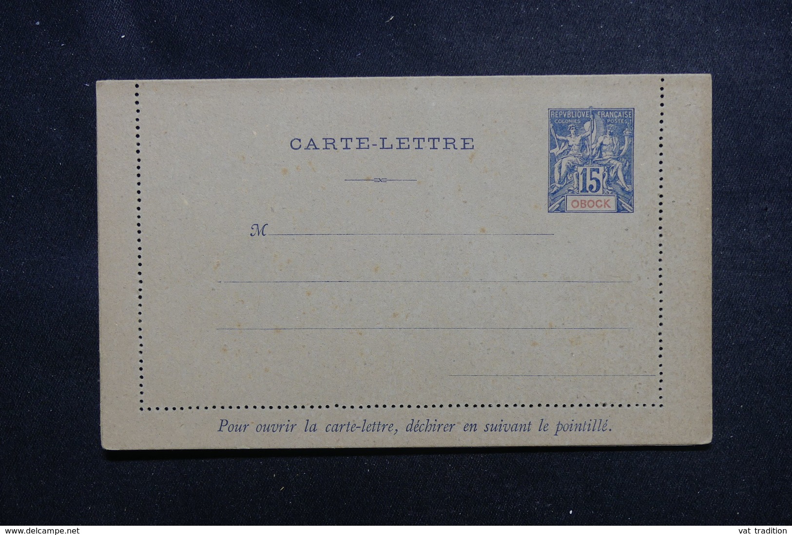 OBOCK - Entier Postal ( Carte Lettre ) Type Groupe Non Circulé - L 49897 - Lettres & Documents