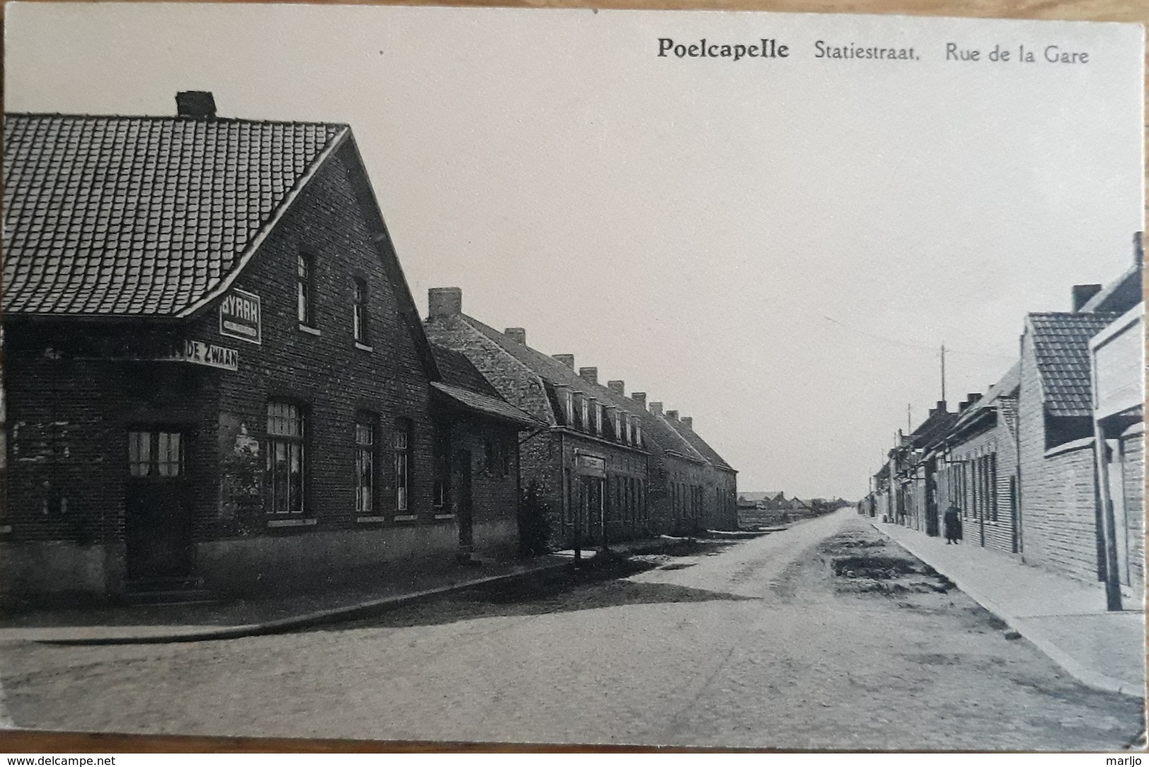 POELCAPELLE STATIESTRAAT EN HERBERG DE ZWAAN - Langemark-Poelkapelle