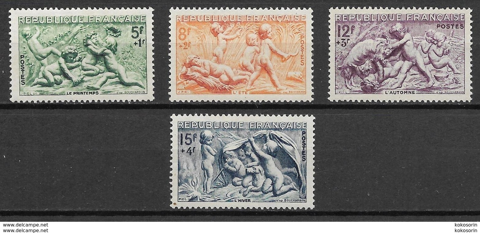 France 1949 Mi Nr. 877-880 MNH - Neufs