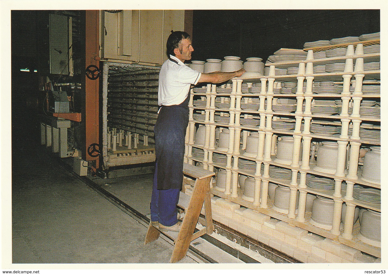 très rare tirage limité à 300 exemplaires lot de 20 CPM les Faïenceries de Quimper HB-Henriot  en 1989